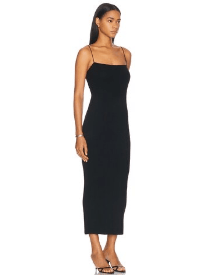 Enza Costa Clothing Small Silk Knit Jersey Essential Strappy Dress