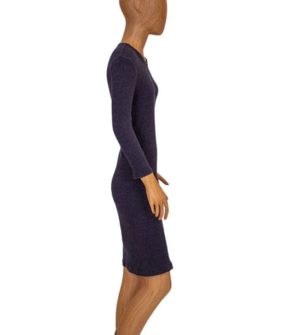 Enza Costa Clothing XS Fitted Rib Knit Dress