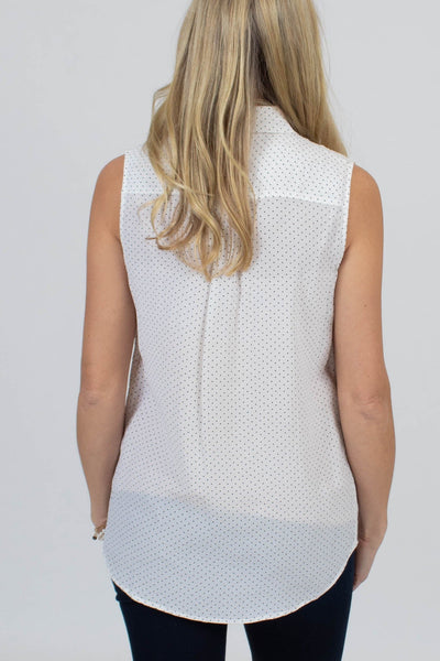 Equipment Clothing Small Dotted Sleeveless Blouse