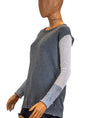 Equipment Clothing Small Grey Pullover Sweater
