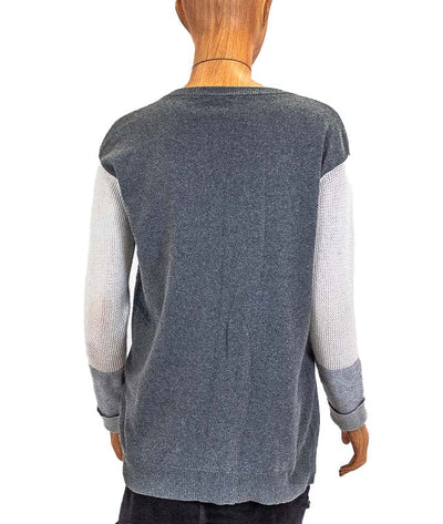 Equipment Clothing Small Grey Pullover Sweater
