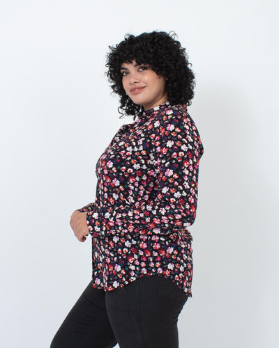 Equipment Clothing XL Floral Print Button Down