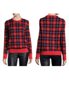 Equipment Clothing XS Equipment FEMME Red Plaid Pullover 100% WOOL