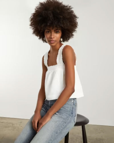 Everlane Clothing Medium "The Smocked Linen" Cami