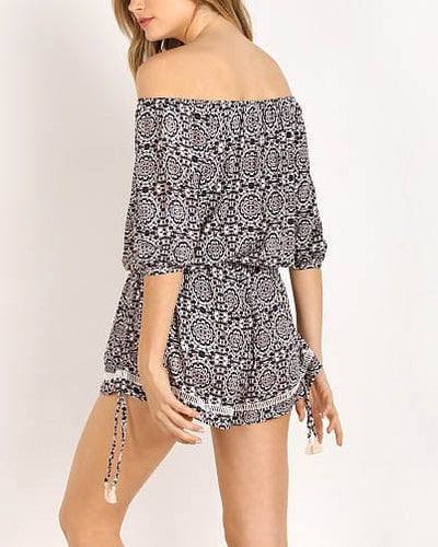 Faithful the Brand Clothing Small "Rio Playsuit" in Pacifics Print