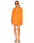 Pontia Shirt Dress in Plain Orange