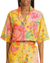 Macaw Bloom Crop Cotton Shirt