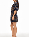 Farm Rio Clothing XS Floral Glam Scarf Mini Dress