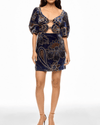 Farm Rio Clothing XS Floral Glam Scarf Mini Dress