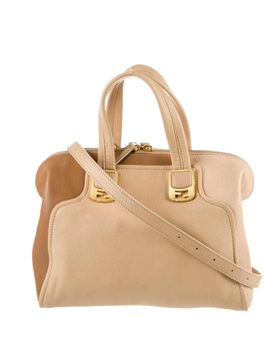 Fendi Bags One Size Fendi "Chameleon Convertible Satchel Leather Medium"
