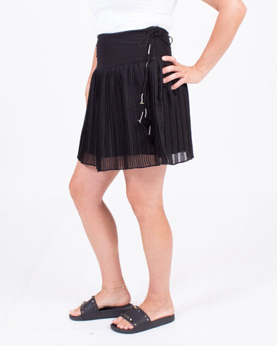 Flannel Clothing XS Black Pleated Skirt