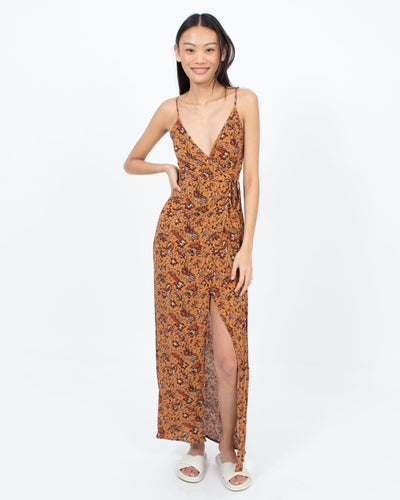 Flynn Skye Clothing XS Deep Slit Wrap Dress