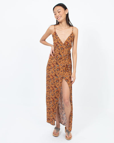 Flynn Skye Clothing XS Deep Slit Wrap Dress