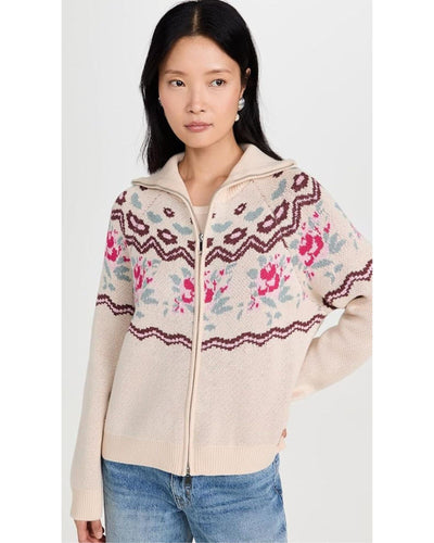 For Love & Lemons Clothing Ski Lodge Zip Up Sweater