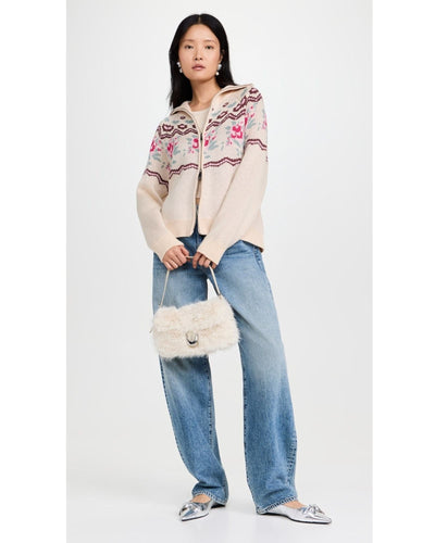 For Love & Lemons Clothing Ski Lodge Zip Up Sweater