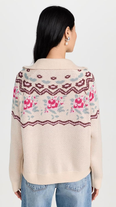 For Love & Lemons Clothing Ski Lodge Zip Up Sweater
