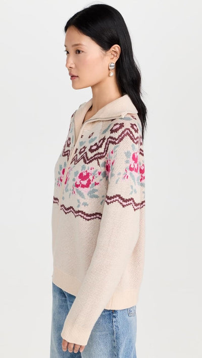 For Love & Lemons Clothing Ski Lodge Zip Up Sweater