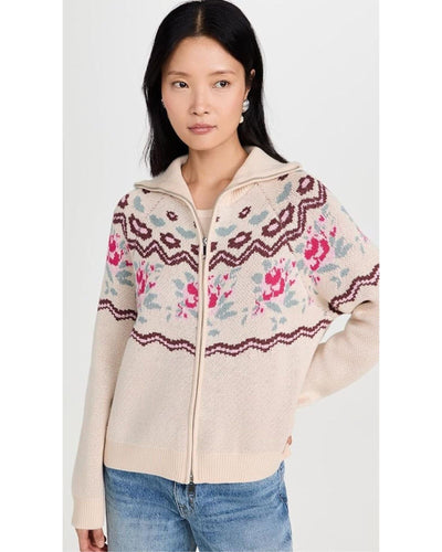For Love & Lemons Clothing Small Ski Lodge Zip Up Sweater