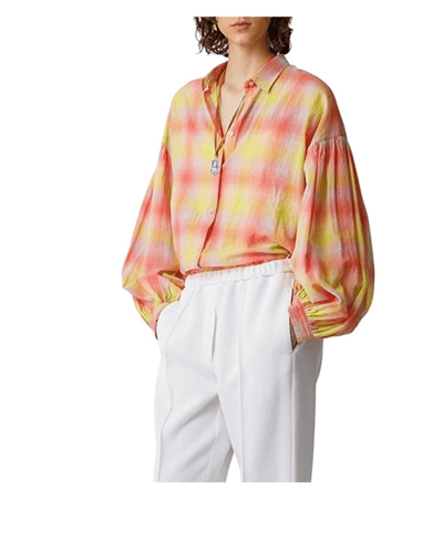 Forte_Forte Clothing Large Voile Tartan Shirt