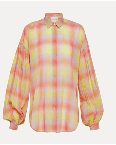 Forte_Forte Clothing Large Voile Tartan Shirt