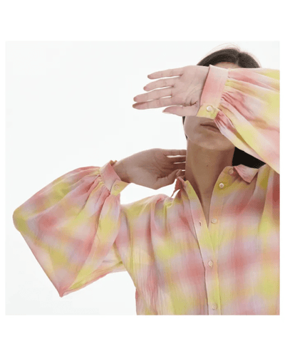 Forte_Forte Clothing Large Voile Tartan Shirt