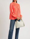 Forte_Forte Clothing XXS | US 0 ''Neon and Silk Blend Top''