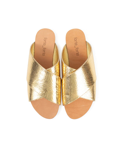 Forte_Forte Shoes Small | US 7 Gold Flat Sandals