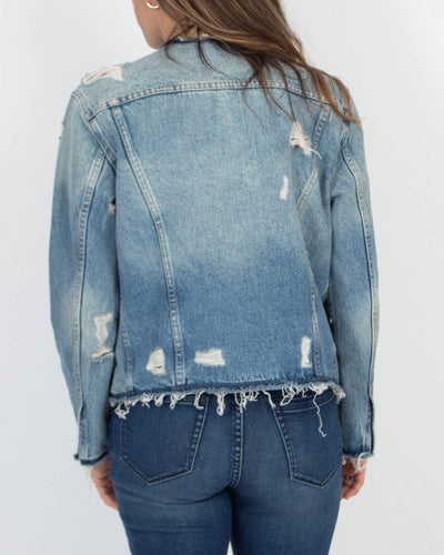 FRAME Clothing Small Distressed Denim Jacket