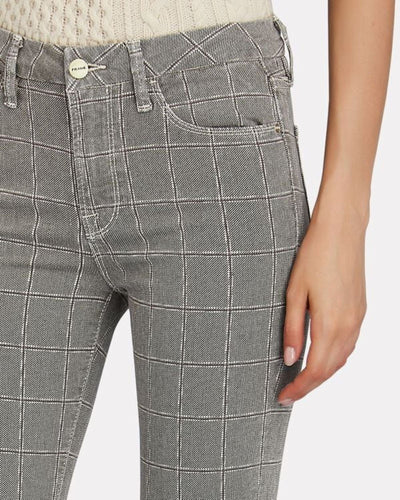 FRAME Clothing Small | US 26 Le Crop Mini Boot Plaid Jeans