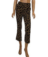 FRAME Clothing XS | US 2 Frame Cheetah Print Velvet Crop Flare Pants