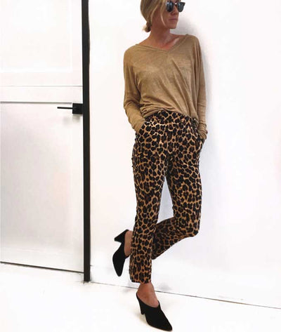 FRAME Clothing XS | US 2 Frame Cheetah Print Velvet Crop Flare Pants