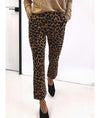 FRAME Clothing XS | US 2 Frame Cheetah Print Velvet Crop Flare Pants