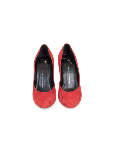 Giuseppe Zanotti Shoes Large | 9 Red Suede Stiletto Heels