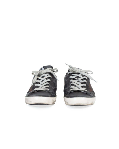 Golden Goose Shoes Large | US 9 Glitter Star "Superstar" Black Sneakers