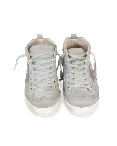 Golden Goose Shoes Medium | 8 Silver Grey Mid Star High Top Sneakers