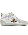 Golden Goose Shoes Medium | US 8 "Midstar" Leopard Star Sneakers