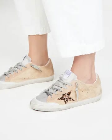 Golden Goose Shoes Medium | US 8 "Super-Star" Leopard Star Low Top Sneakers