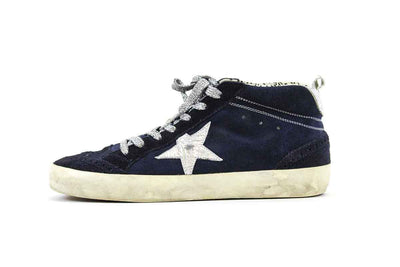 Golden Goose Shoes Medium | US 9 I IT 39 Francy Mid-Top Sneakers in Navy Suede
