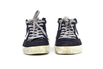 Golden Goose Shoes Medium | US 9 I IT 39 Francy Mid-Top Sneakers in Navy Suede
