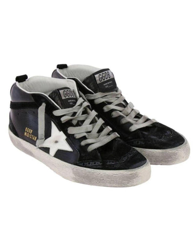 Golden Goose Shoes Small | 6 "Mid Star" Black Leather Sneakers