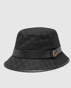 Gucci Accessories Large Double G Bucket Hat in Black