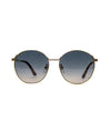 Gucci Accessories One Size Gold Framed Round Sunglasses