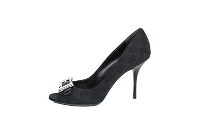 Gucci Shoes Medium | US 8.5 Gucci Monogram Peep-Toe Heels