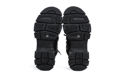 Gucci Shoes Medium | US 8.5 I IT 38.5 Gucci Flashtrek Leather-Lined Combat Boots