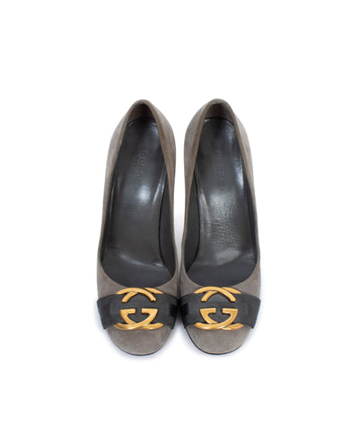 Gucci Shoes Medium | US 8 I IT 38 Grey Suede Pumps