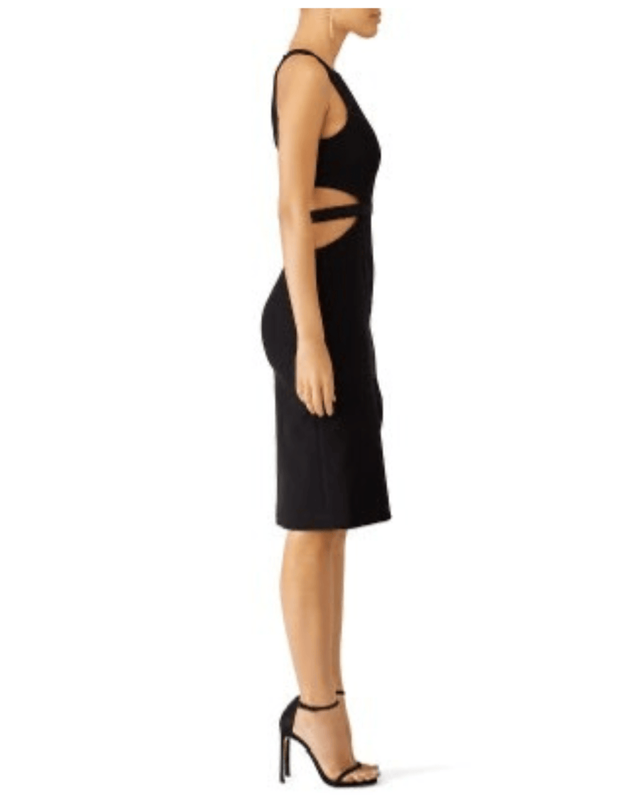 Halston Heritage Clothing XS | US I 0 Halston Black Slit Cutout Dress
