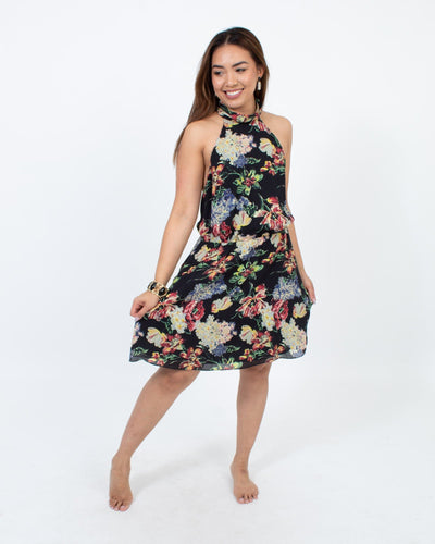 Haute Hippie Clothing Medium Floral Mini Dress