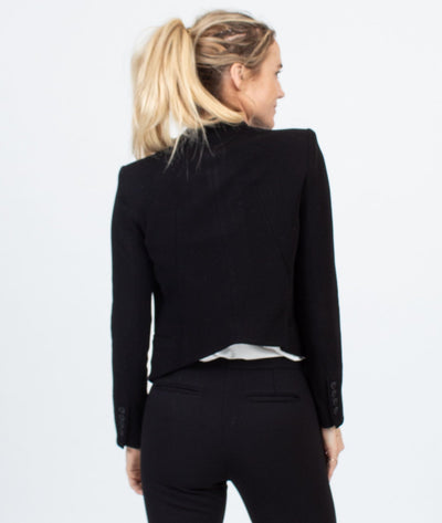 Helmut Lang Clothing XS Cropped Tuxedo Blazer