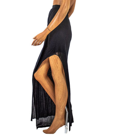 Helmut Lang Clothing XS Faux Wrap Maxi Skirt