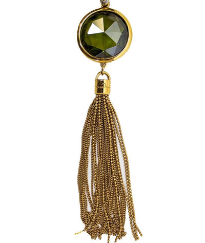 Henri Bendel Jewelry One Size Gold-Toned Tassel Pendant Necklace